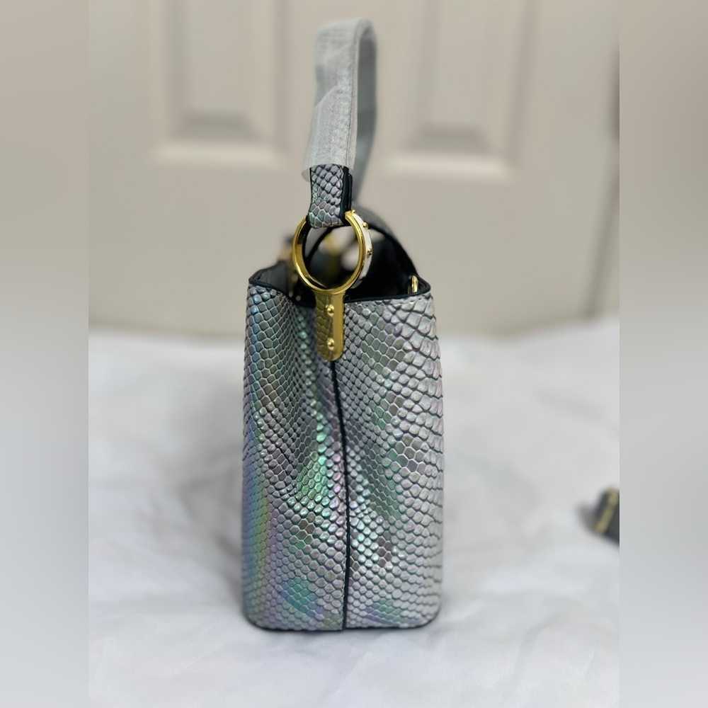Silver Iridescent Satchel - Picture 5 of 11
